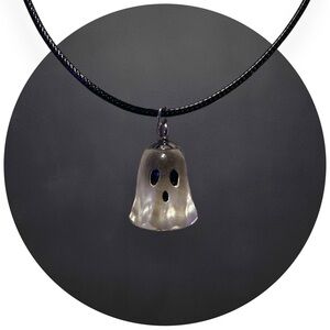 BOGO Clear Ghost Charm Necklace - Glow in the Dark